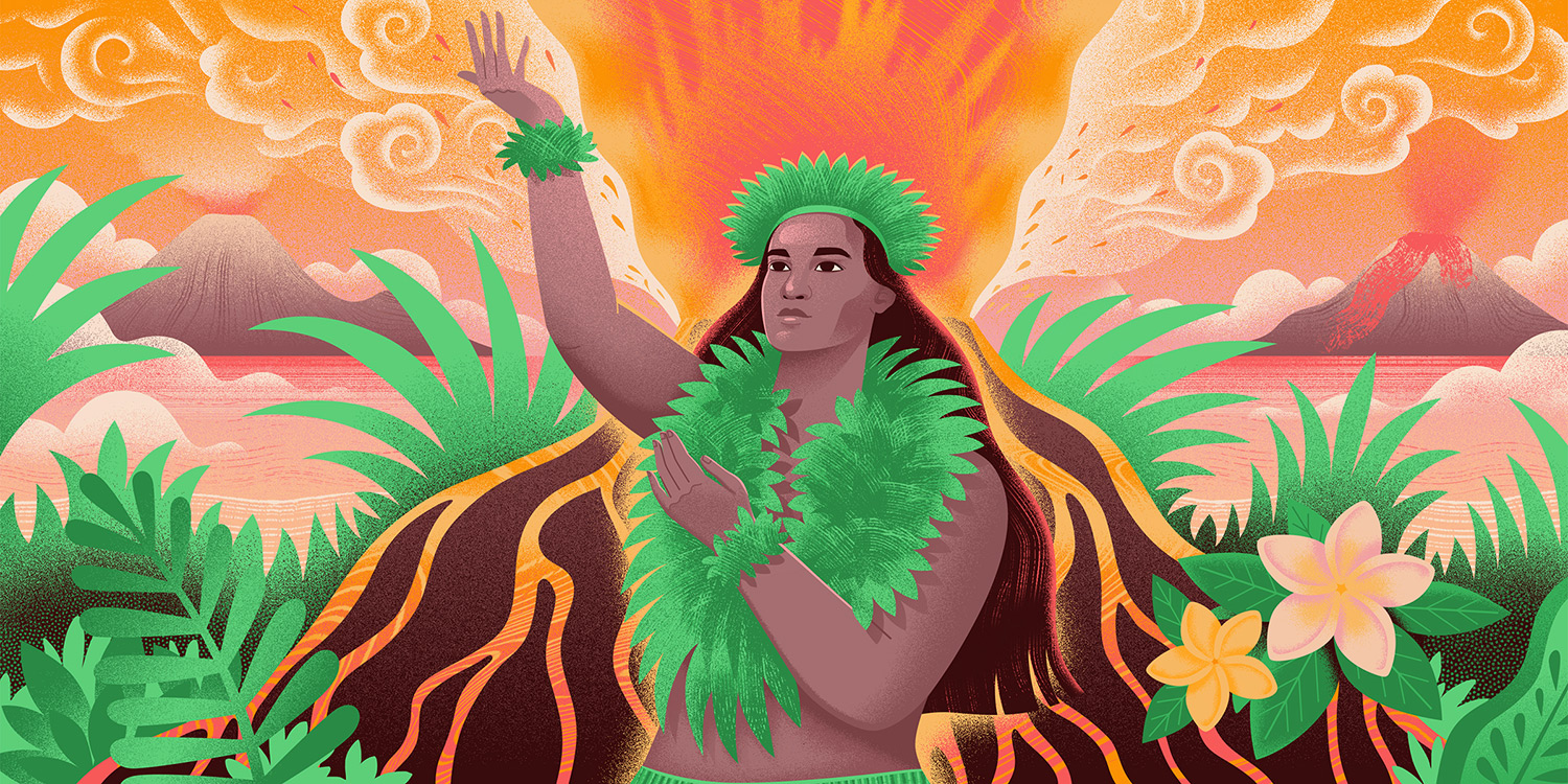 Illustration for Medium - goddess Pele