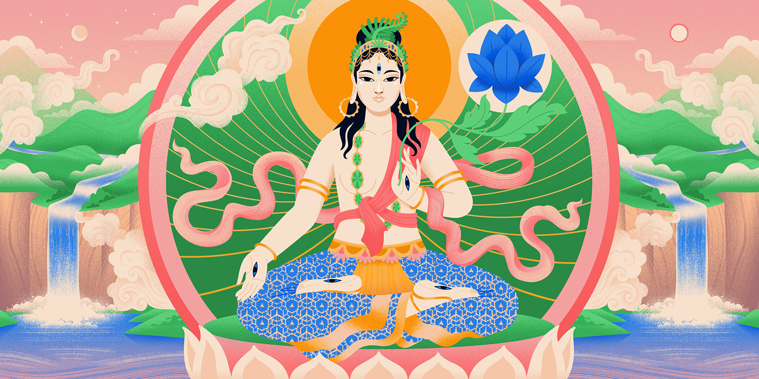 Illustration for Medium - goddess White Tara